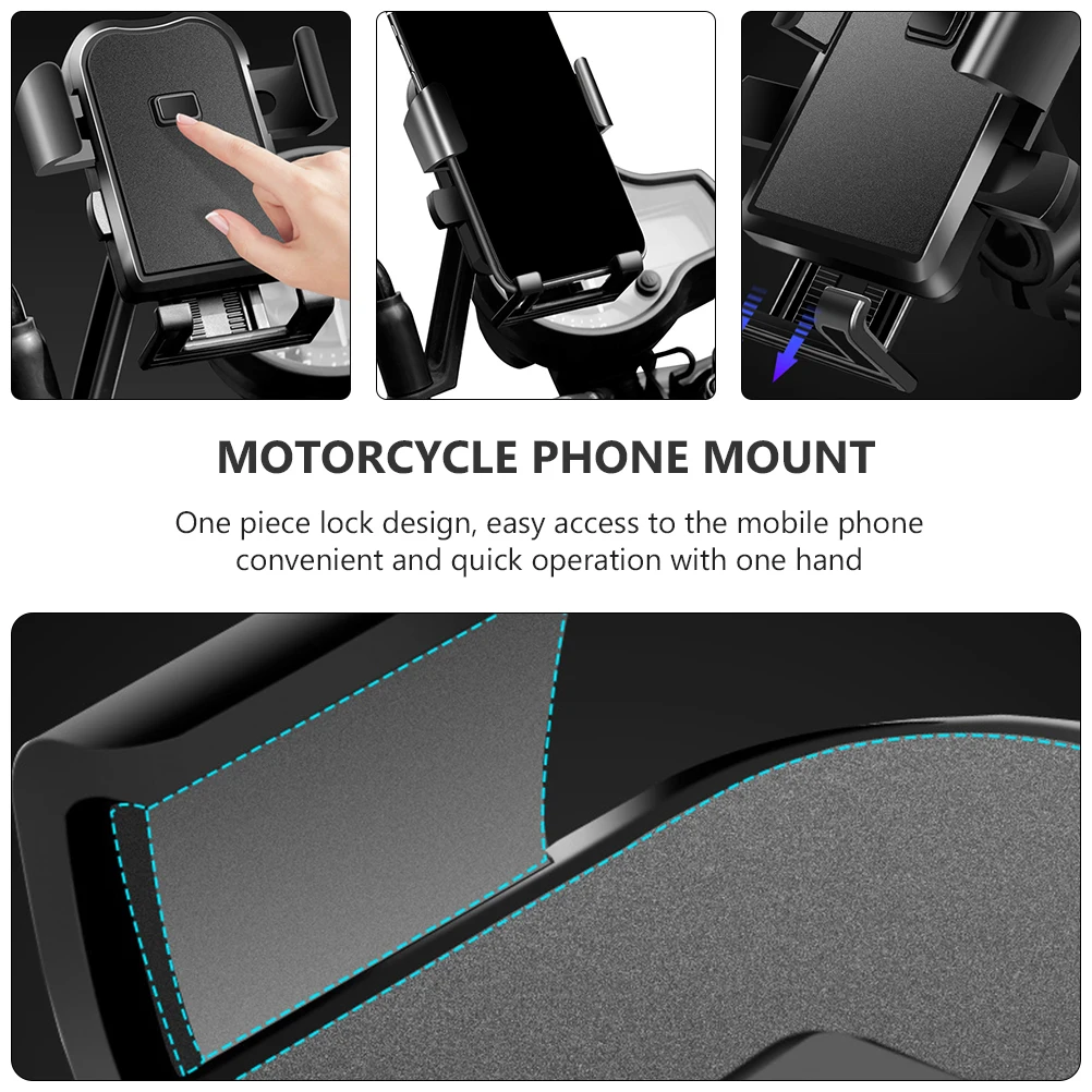 

Universal Adjustable Bike Phone Mount 360 Rotation Anti-Slip For Motorcycle Handlebar Cellphone Holder Support