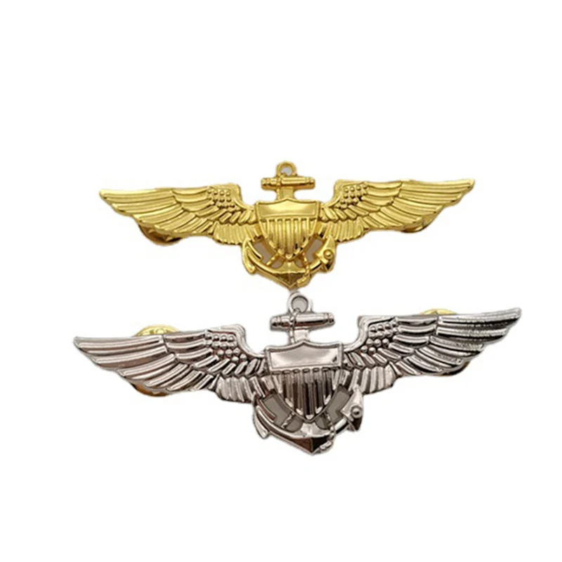 US Navy-Marines Pilot Aviator Metal Wings Pin Badge Brooch Military