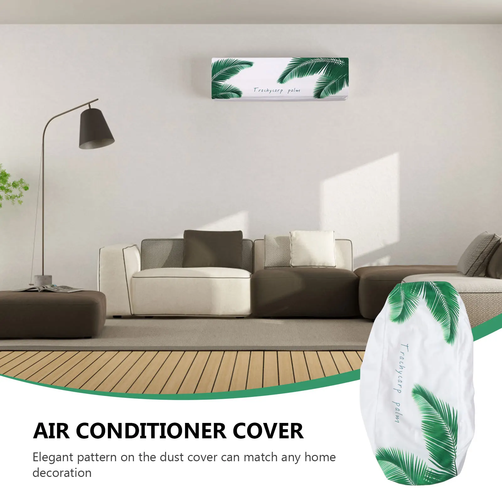 

Ac Cover for Wall Mounted Unit Up to 95Cm Stylish Dust Protector with Prevent Scratches Bugs Ideal Home
