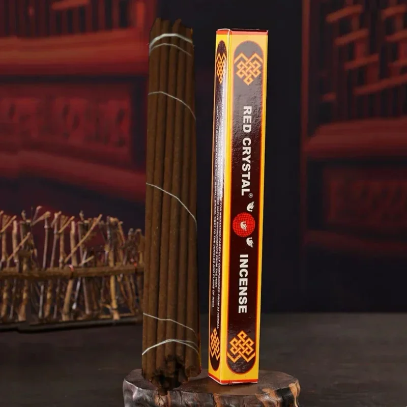 Indian Ruby Tibetan Incense Stick Home Indoor/Temple Buddhist Hall Purifying and Soothing/ Zen Meditation Dharma Joss Stick