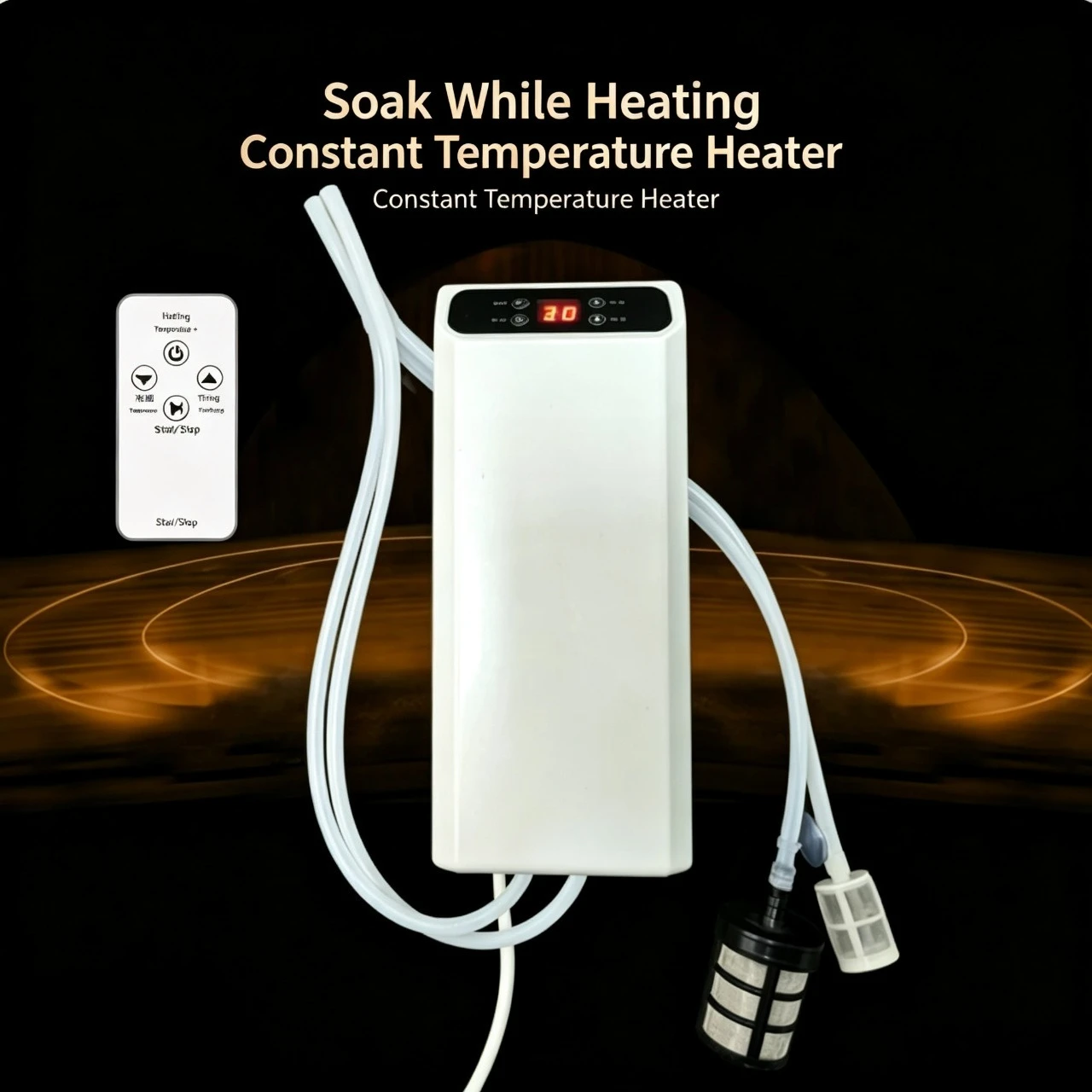 500W High Power Movable Bathing Constant Temperature Heater Bathtub Safe Water Circulation Constant Temperature Heater