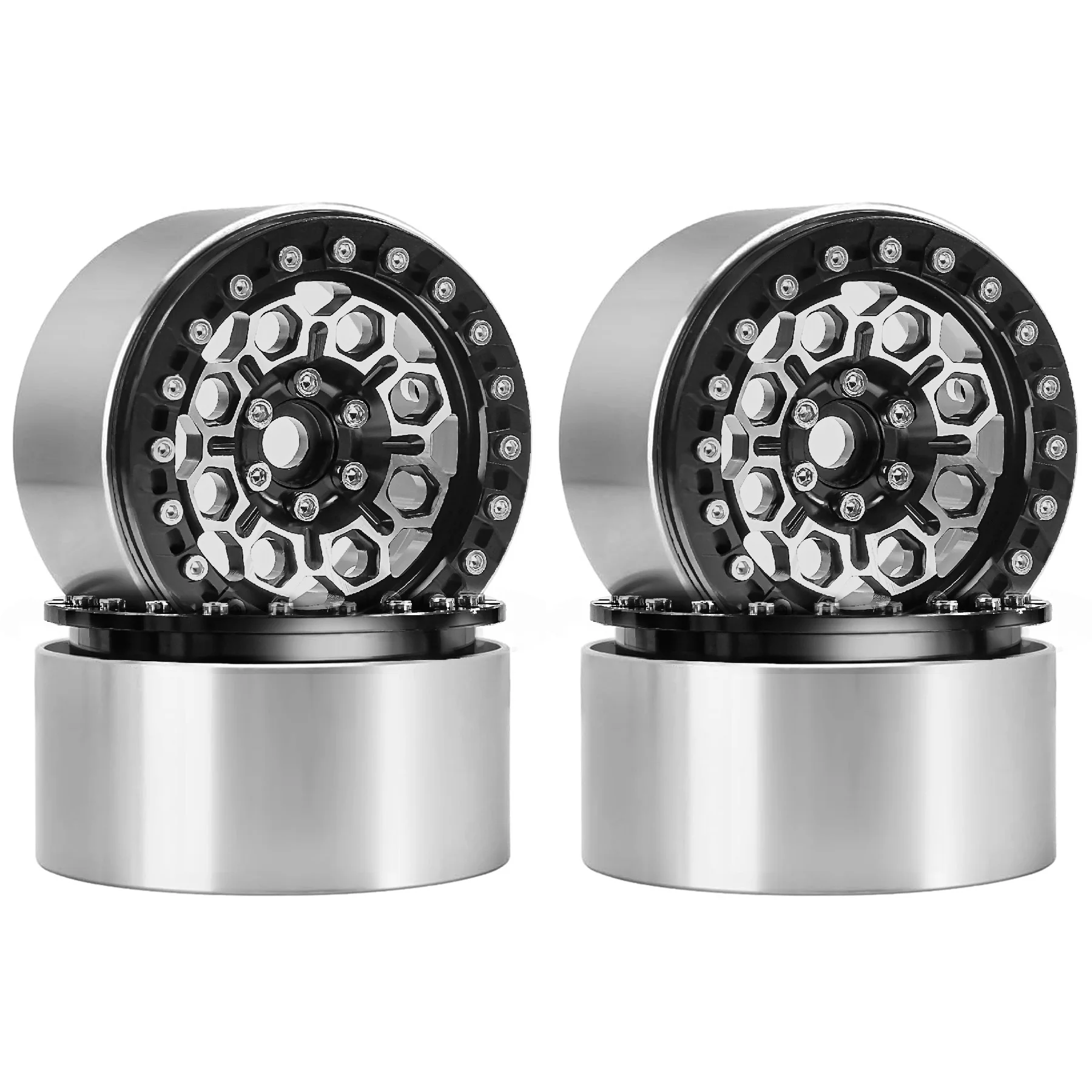 

2,2-дюймовые колеса с бусинами, диски 35 мм для 1/10 RC Rock Crawler Car Axial Wraith RR10 SCX10 90046 YETI D90 CC01