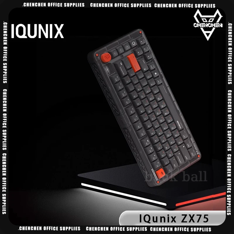 IQunix ZX75 Mechanical Keyboard Three Mode Wireless Bluetooth Aluminum Alloy Game Keyboards Hot Swap PC Custom Game Accessories