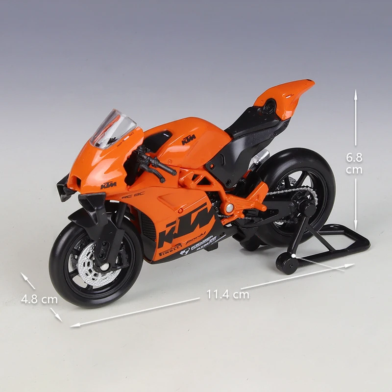 Welly 1:18 Ktm Rc 8c Motorfietsmodellen Legering Model Motor Fiets Miniatuur Race Speelgoed Voor Geschenkcollectie