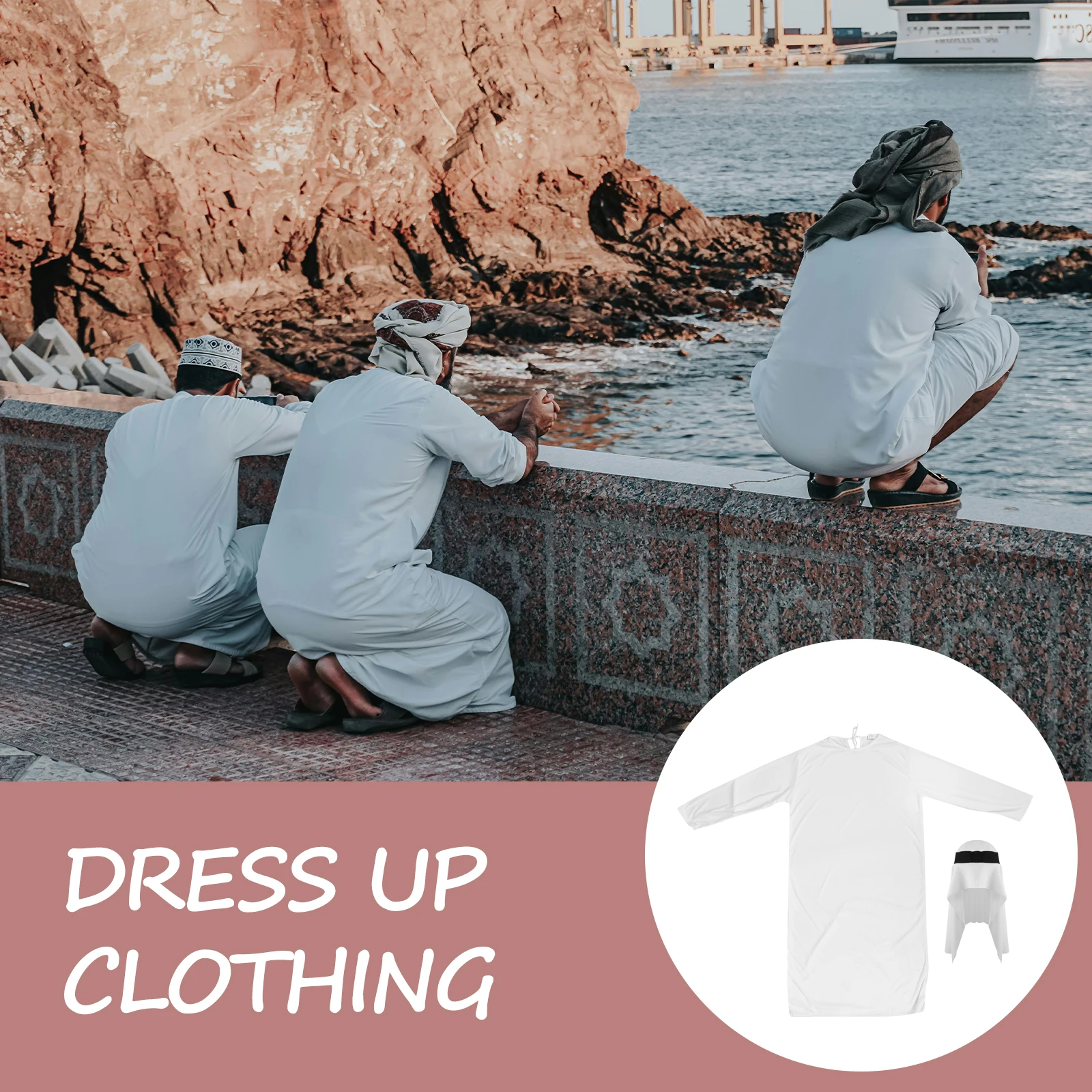 

Middle East Clothing Man Clothes Polyester Carnival Halloween Costumes