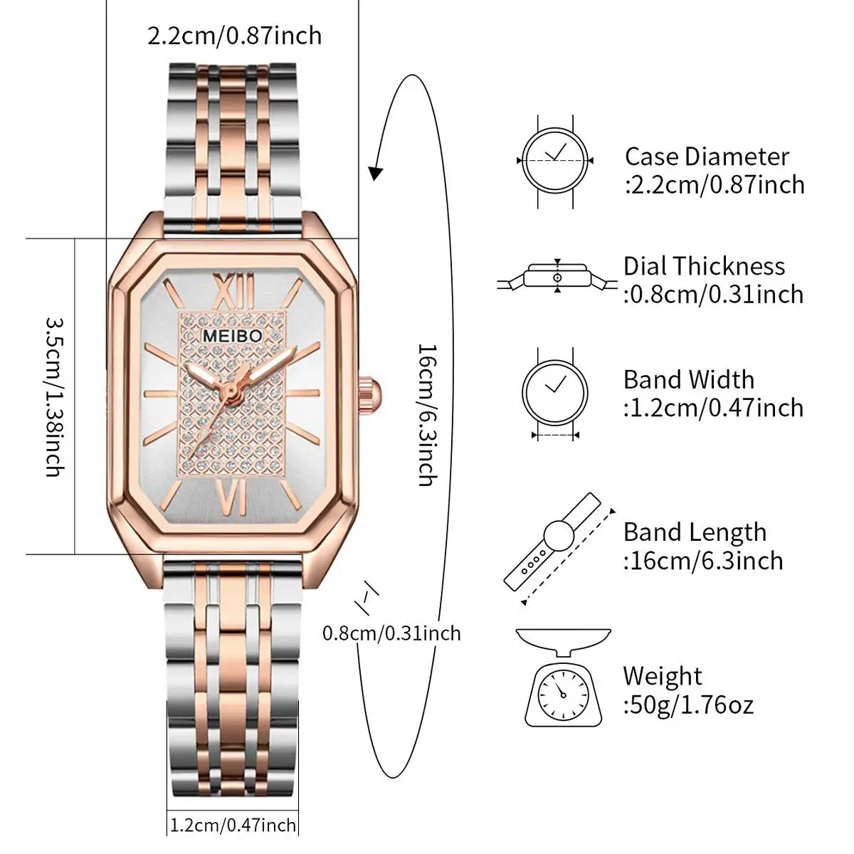 1/2 шт. модные женские часы, роскошный ремешок из сплава, прямоугольные кварцевые часы для женщин, подарок, Reloj Mujer (без коробки)