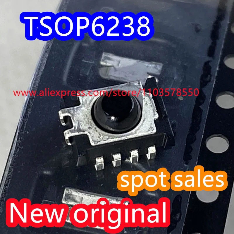 10PCS  New original TSOP6238APTR infrared receiver TSOP6238TR patch frequency 38khz angle 50 distance 40m TSOP6238TT TSOP6238