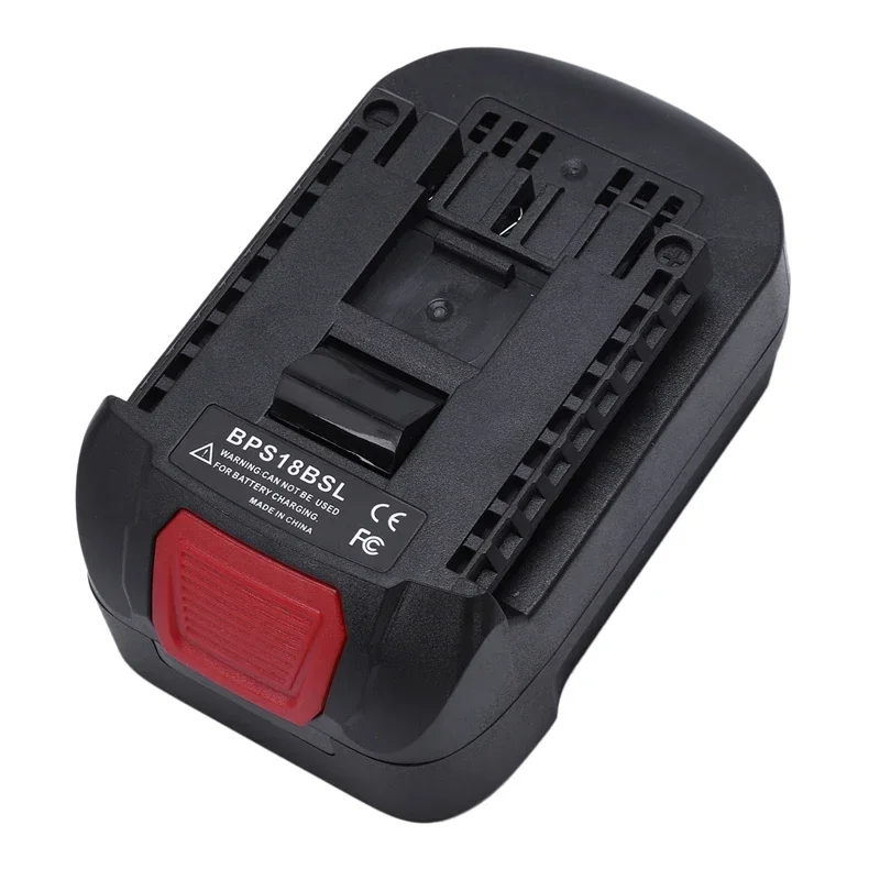 Adaptador conversor bps18bsl para black decker para stanley para porter cabo 18v bateria de íon-lítio usado para bateria de ferramenta bosch 18v