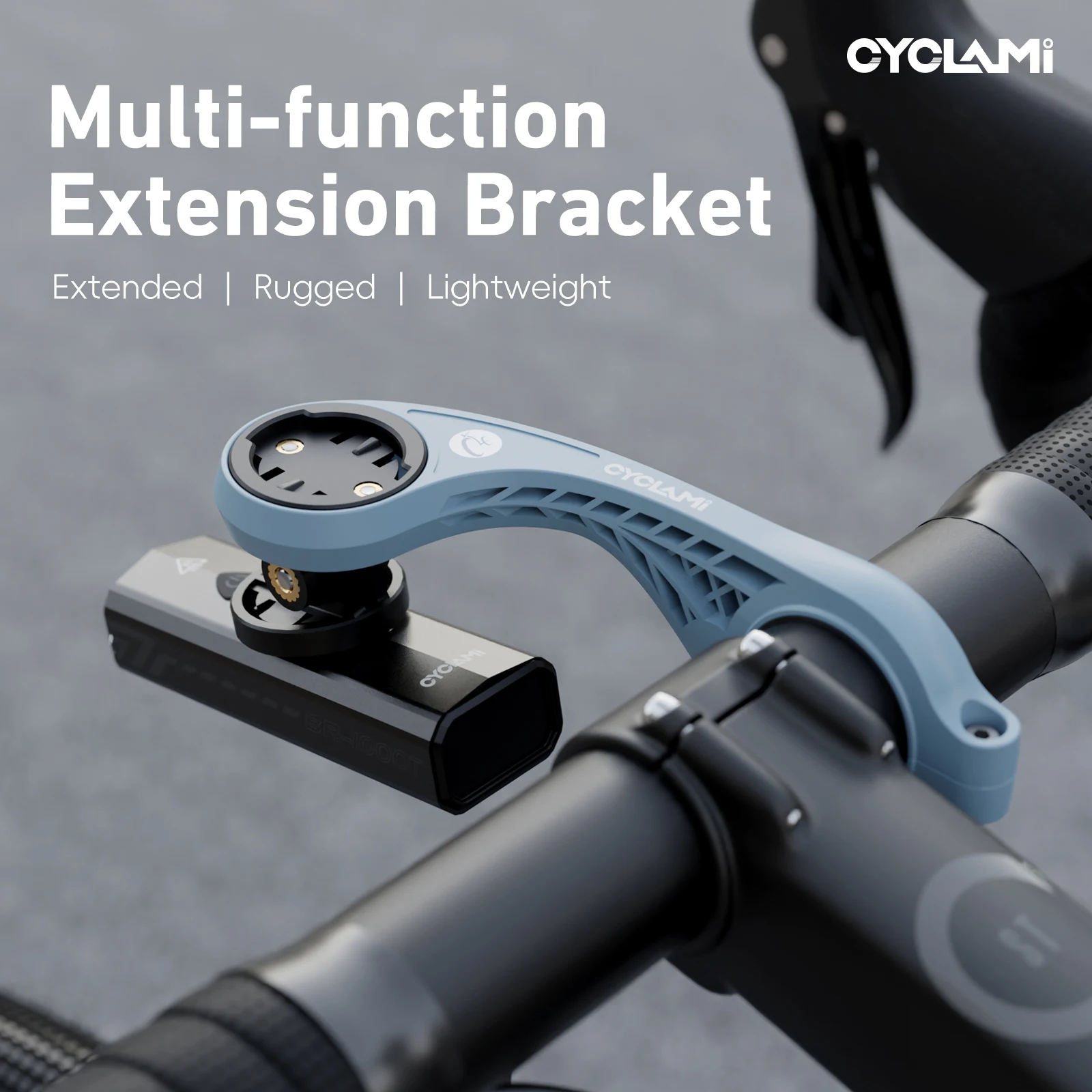 CYCLAMI S2 Bike Computer Mount MTB Road GPS Headlight Holder Camera GoPro Bracket Pink Blue for XOSS G G2 G3 IGPSPORT Garmin view 2