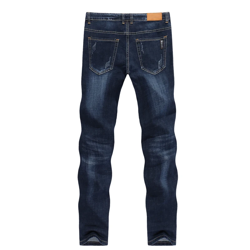KSTUN Men's Jeans 2024 Summer Denim Pants Slim Straight Dark Blue Casual Full Long Trousers Stretch Famous Brand Jean Men Hombre