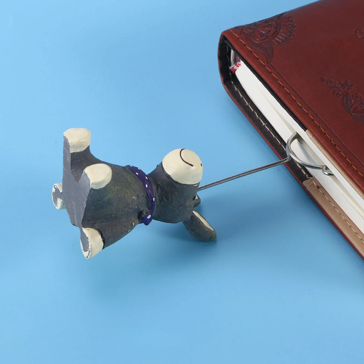 Clip de resina con dibujos de animales, foto gris oscuro, adorno de escritorio, soporte para números de mesa, carpeta de mensajes decorativa para oficina y boda