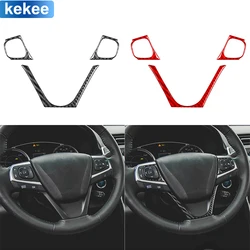 For Toyota Camry 2015 2016 2017 Frame Set Trim Cover Real Carbon Fiber Sticker Car Interior Moulding Accessories