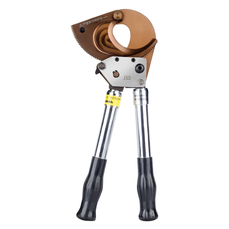 J52 Manual Ratchet Cable Cutter For ACSR (Aluminum Conductor Steel Reinforced) / Steel-Core Aluminum Strand Wire