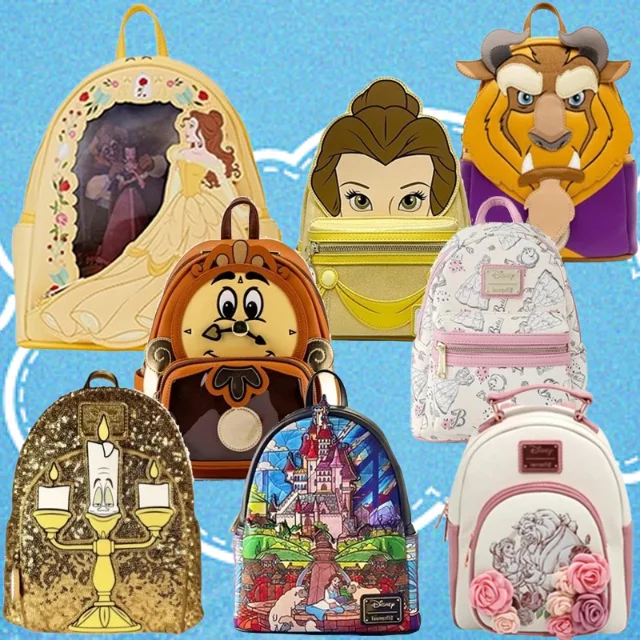 

Beauty and The Beast Princess Series Cogsworth ‌Lumiere Chip‌ Cosplay Mini Backpack Purse