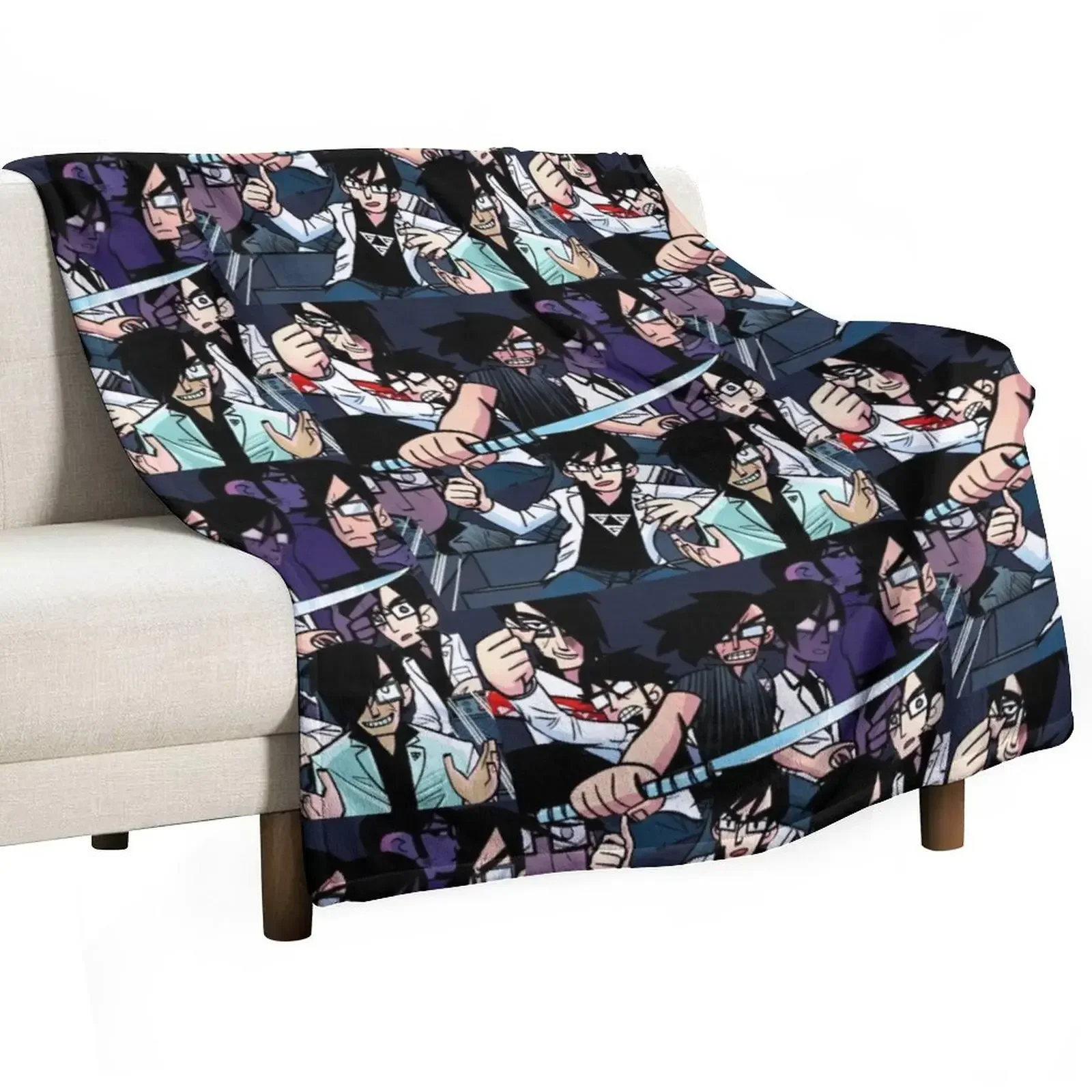 

Obsessed With Gideon Graves Throw Blanket Personalized Gift Sofa Quilt Blankets