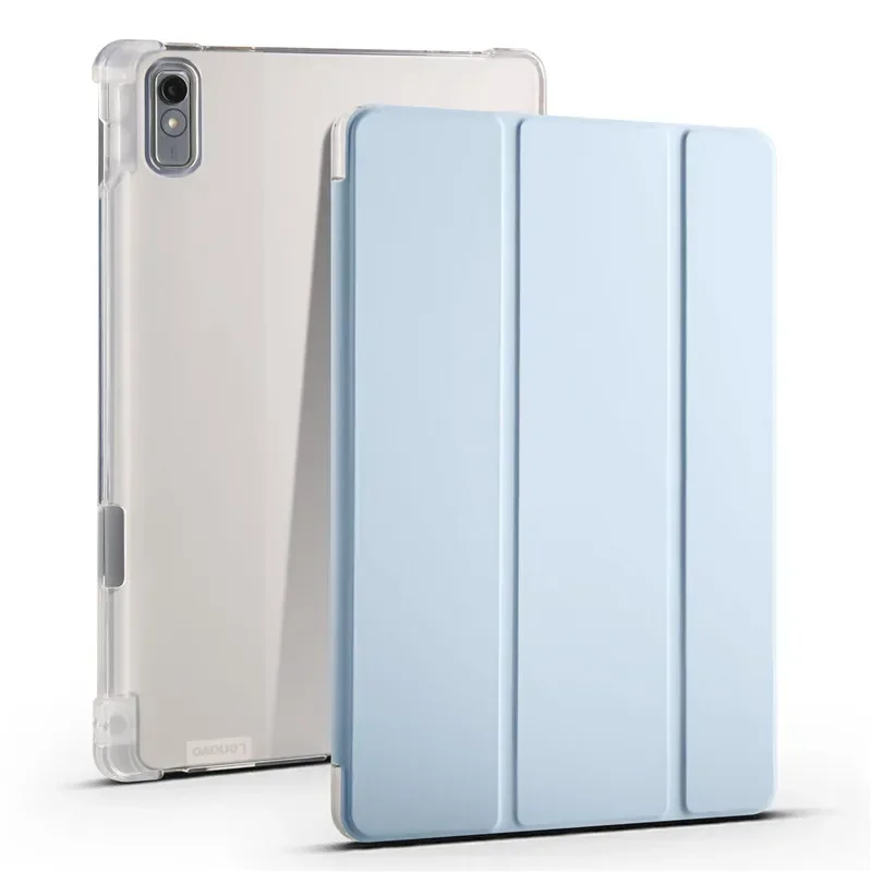 Tablet Case for Lenovo Tab P11 2nd Gen M11 2024 Case Pen Holder Trifold PU Flip Leather Soft Back Stand Tablet Protection Cover