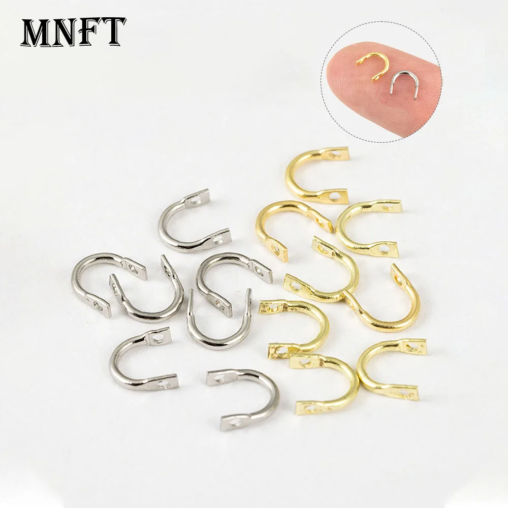 MNFT 120-teiliges Easy Spin Lure Fishing Tackle Making Sea Fishing Buckle Spinner Clevis Spinnerbait Fishing Clevis Messing Clevis