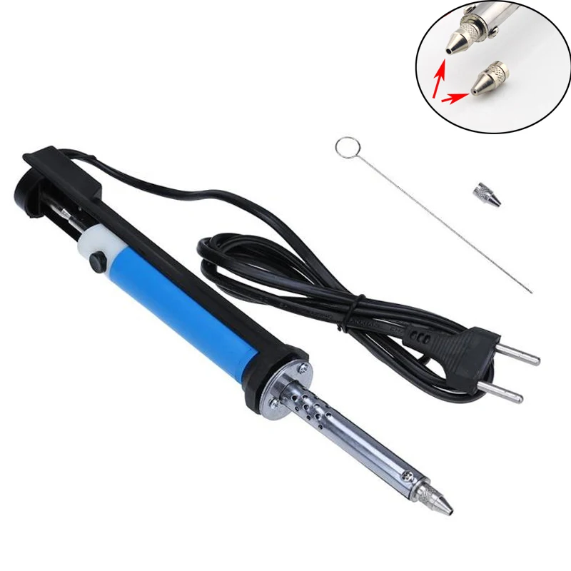 1pcs 30W Handheld Electric Tin Suction Sucker Pen Desoldering Pump Soldering Tool AC EU/220V,US /110V