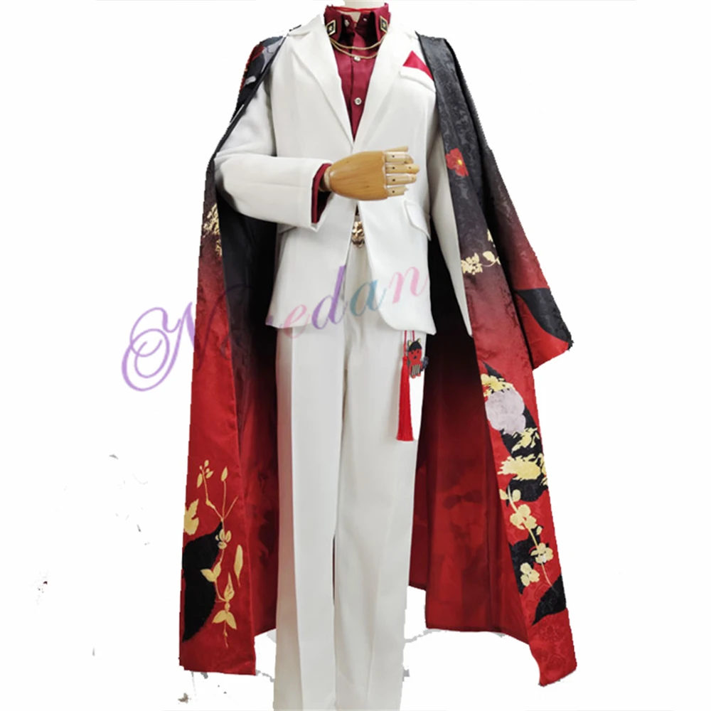 VTuber Luxiem Vox Akuma Cosplay Costume Uniform Wig NIJISANJI Anime Kimono Men Women Halloween Party Fancy Dress