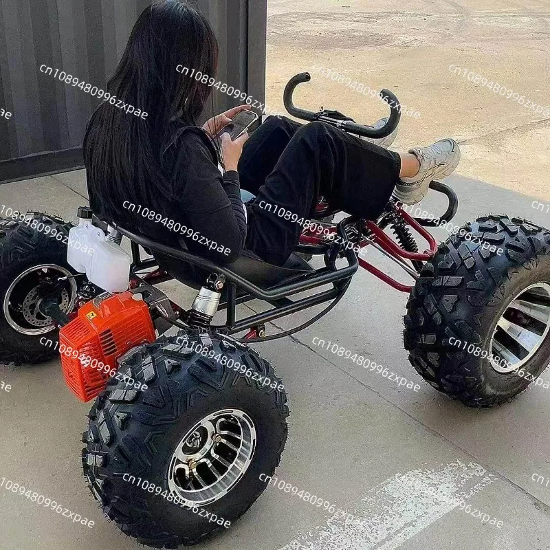 Benzin- und Elektro-Geländefahrzeug Off-Road Go-Kart für Erwachsene und Kinder Vierrad-Strand-Drift-Motorrad Outdoor-Spielzeug