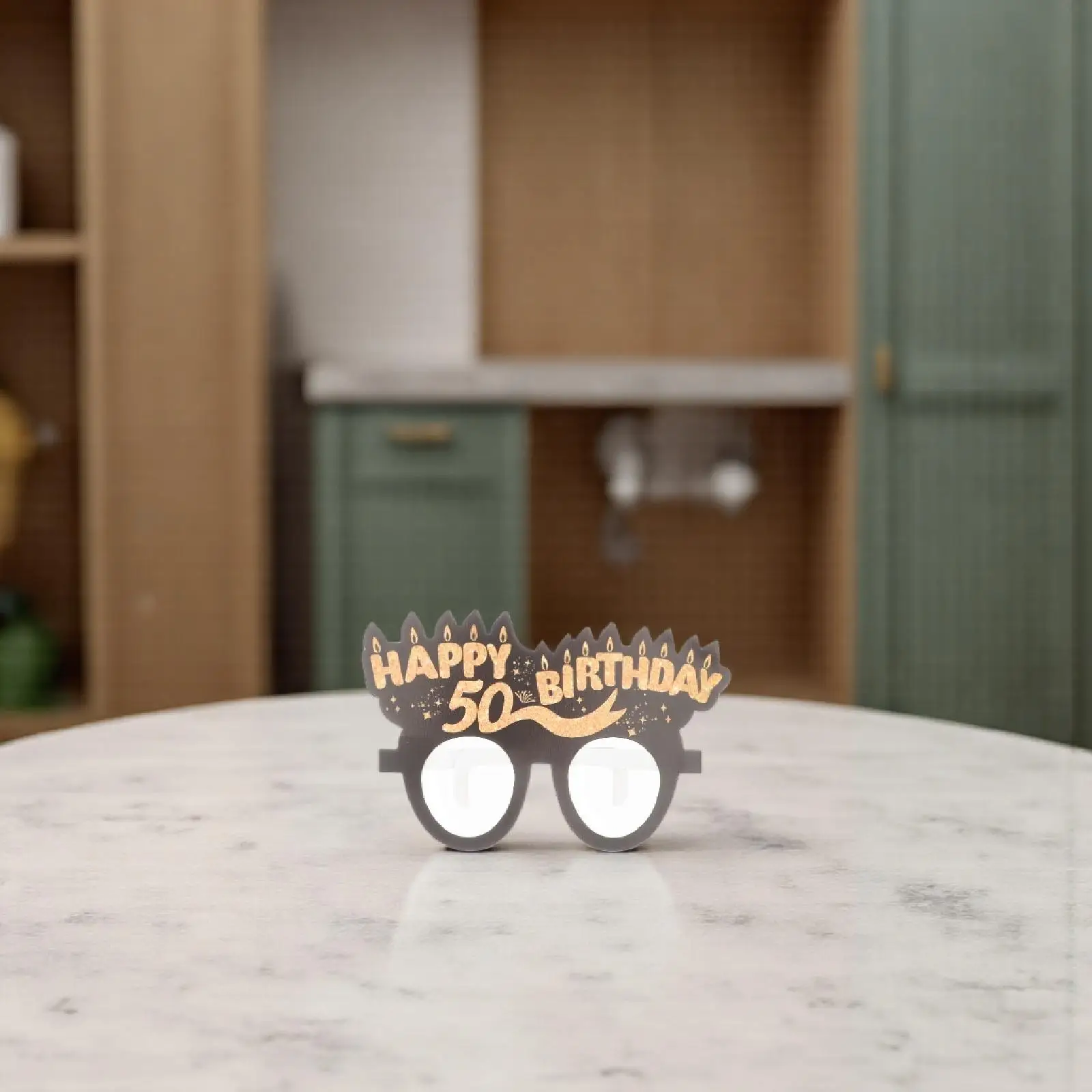 

6Pairs Party Paper Glasses Birthday Eyeglasses Props Creative Fun Photo Accessories Birthday Party Supplies for Adults Kids