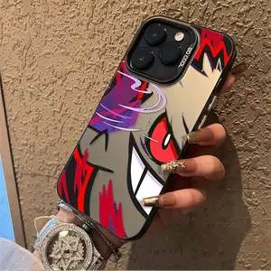 Gengars의 애니메이션 전화 케이스 P-Pokémons iPhone 16 15 14 13 12 11 Pro Max X XR XSMAX 8 7 Plus Candy Matte Shock Proof Back Cover 10 최고의 판매 포켓몬 iPhone 케이스 - №9