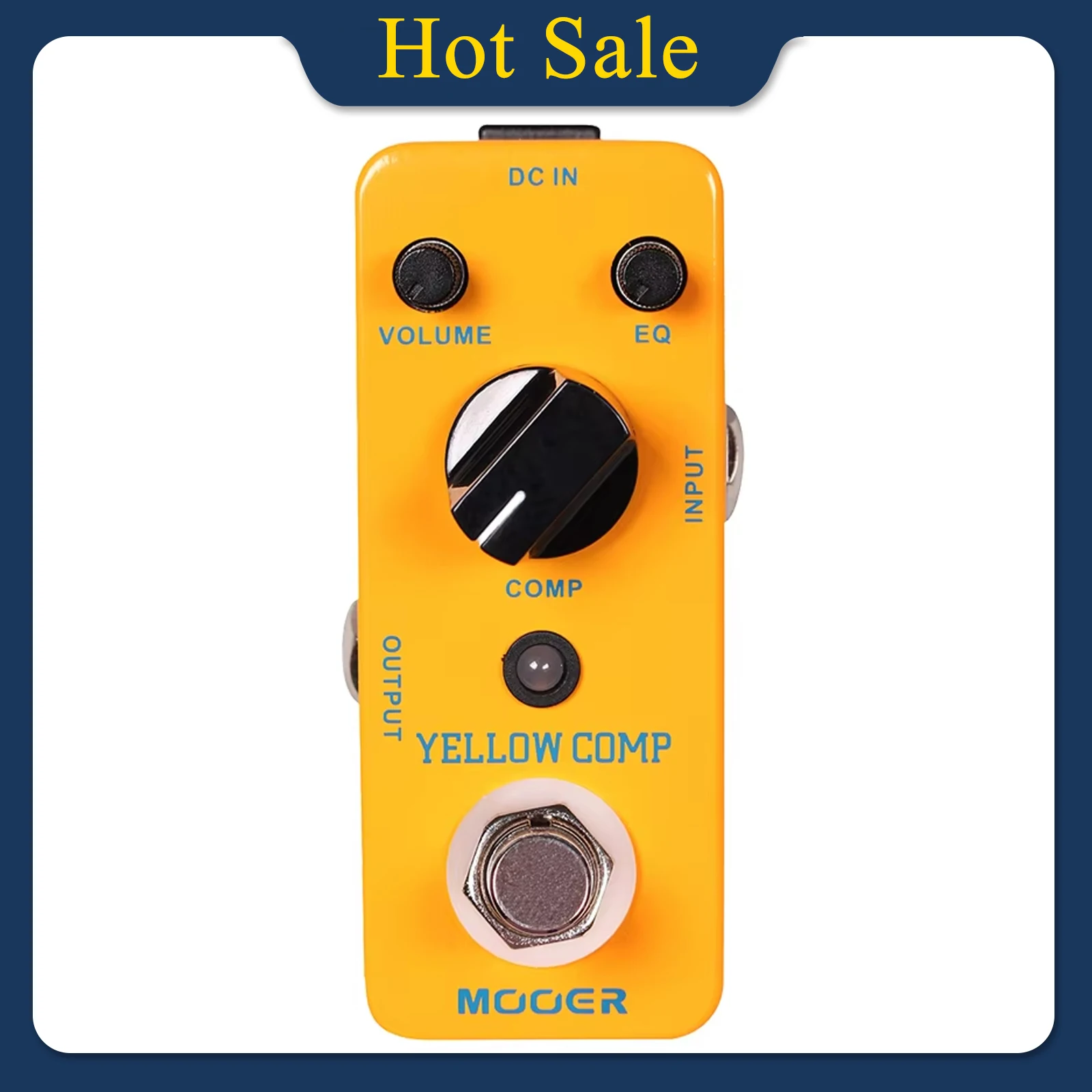 MOOER Yellow Comp Guitar Effect Pedal Optical Compressor Effects Full Metal Shell True Bypass Pedal Electric Guitar Accessories
