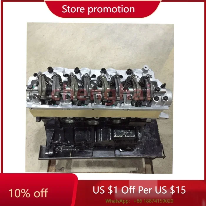 

4D56T/4D56 Engine 4D56T Long Block for Mitsubishi L200 2.5L 1996-2007 12 Metal 1 Set Mazda Rf Diesel Engine 2.5 TD 4WD ISO9001