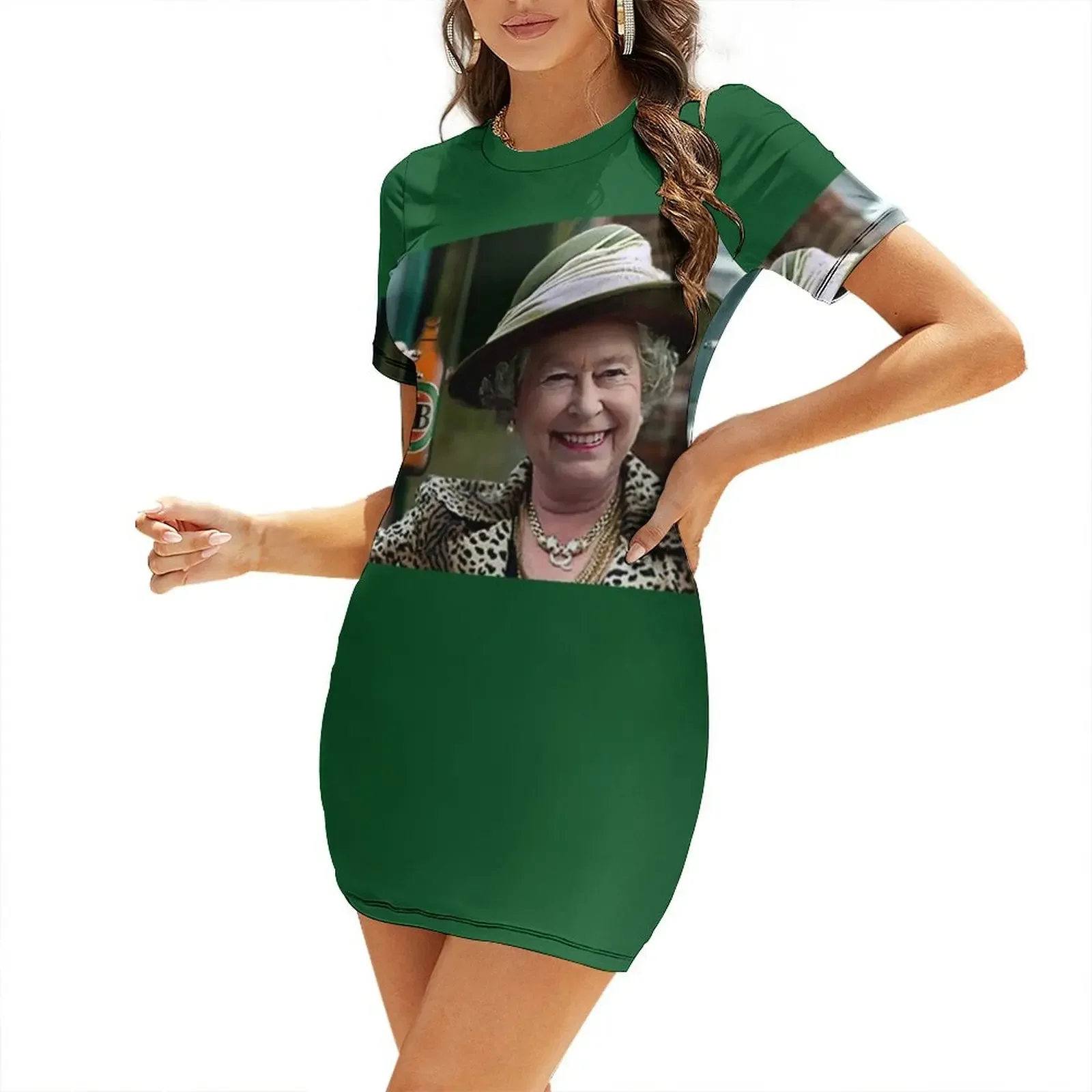 

The Queen of the Party Short-Sleeved Dress evening dress women Dress vintage Casual dresses party dresses women