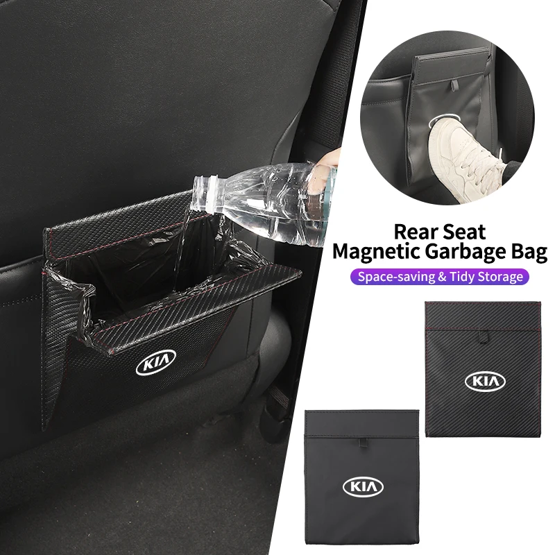 

Car Seatback Waste Bag Trash Pocket Garbage Pouch Accessories For KIA Rio K5 Sportage Ceed Sorento Picanto Stinger Optima Cerato