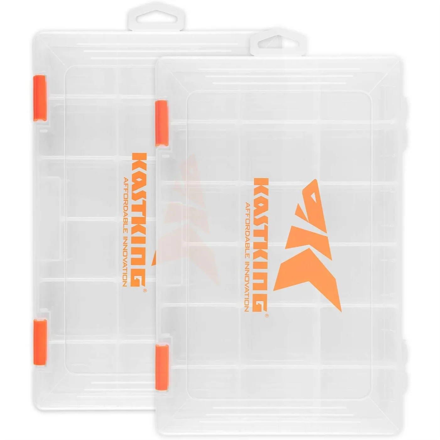 

Plastic Tackle Box with Removable Dividers, 2-Pack 3600 Trays for Fishing Storage and Organization
