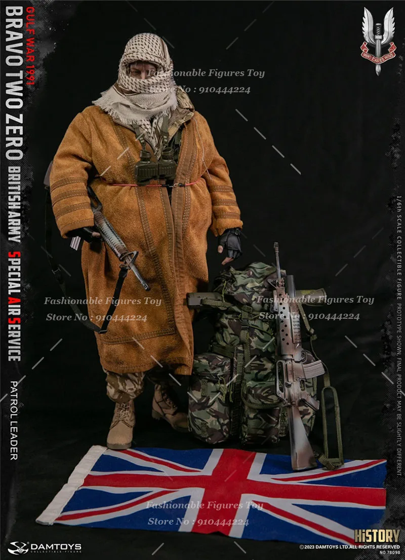 DAMTOYS 78098 1/6 Men Soldier B20 Captain of the British SAS Special Air Service Patrol Reconnaissance Team 12