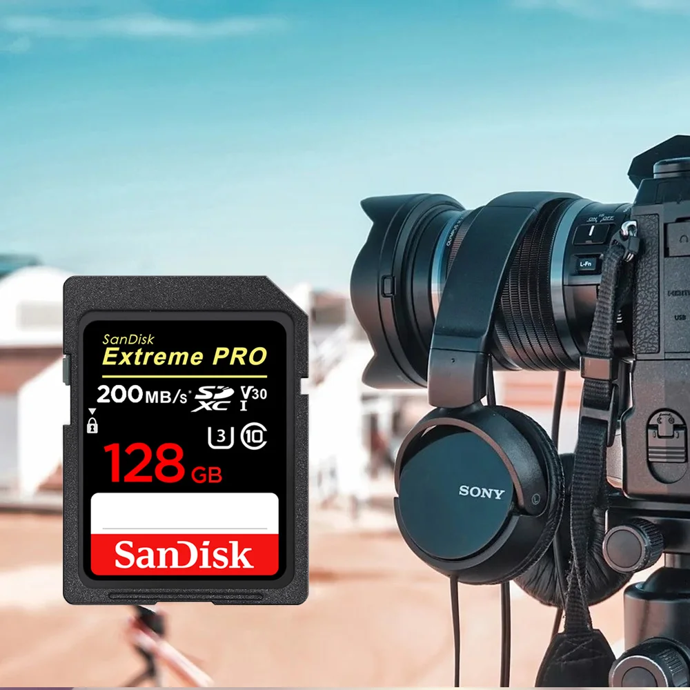 Scheda SD SanDisk Ultra/Extreme/Extreme PRO 32 GB/64 GB/128 GB/256 GB U1 U3 4K UHD Video ad alta velocità C10 V30 UHS-I per fotocamera/DV