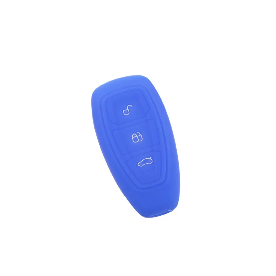 Silicone 3 Buttons Car Key Case Cover for 2013 2014 Ford New Mondeo Silicone Auto Key Cover