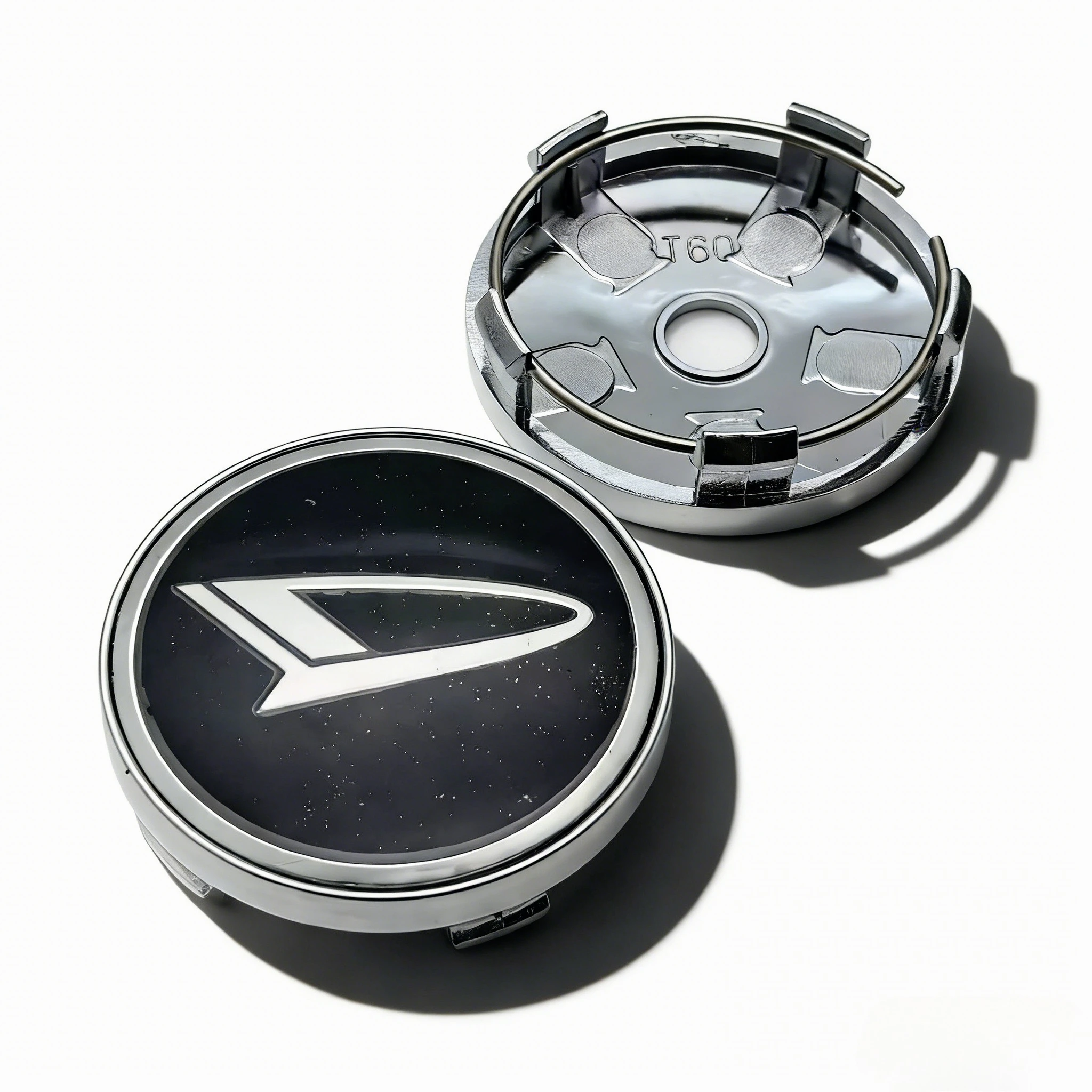 4x 60mm Nabendeckel Radkappen Daihatsu Schwarz – Bild 3