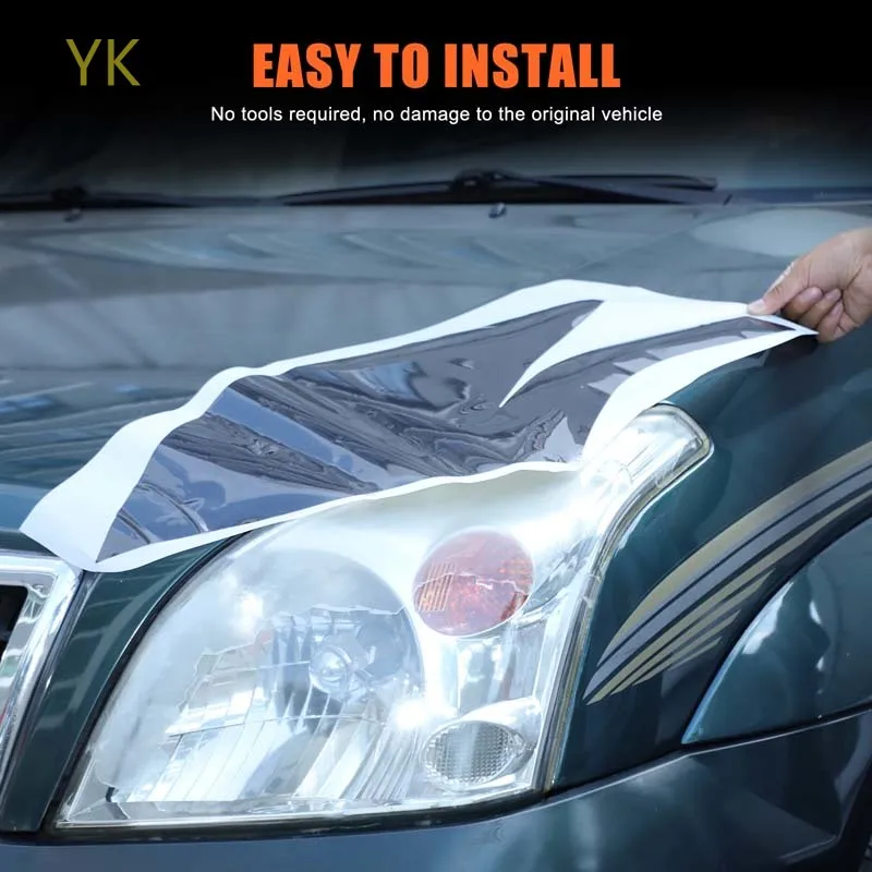 

For Toyota Land Cruiser Prado 150 2003-2009 Car Front Headlights Turn signal Decorative Film Sticker Car Accessories