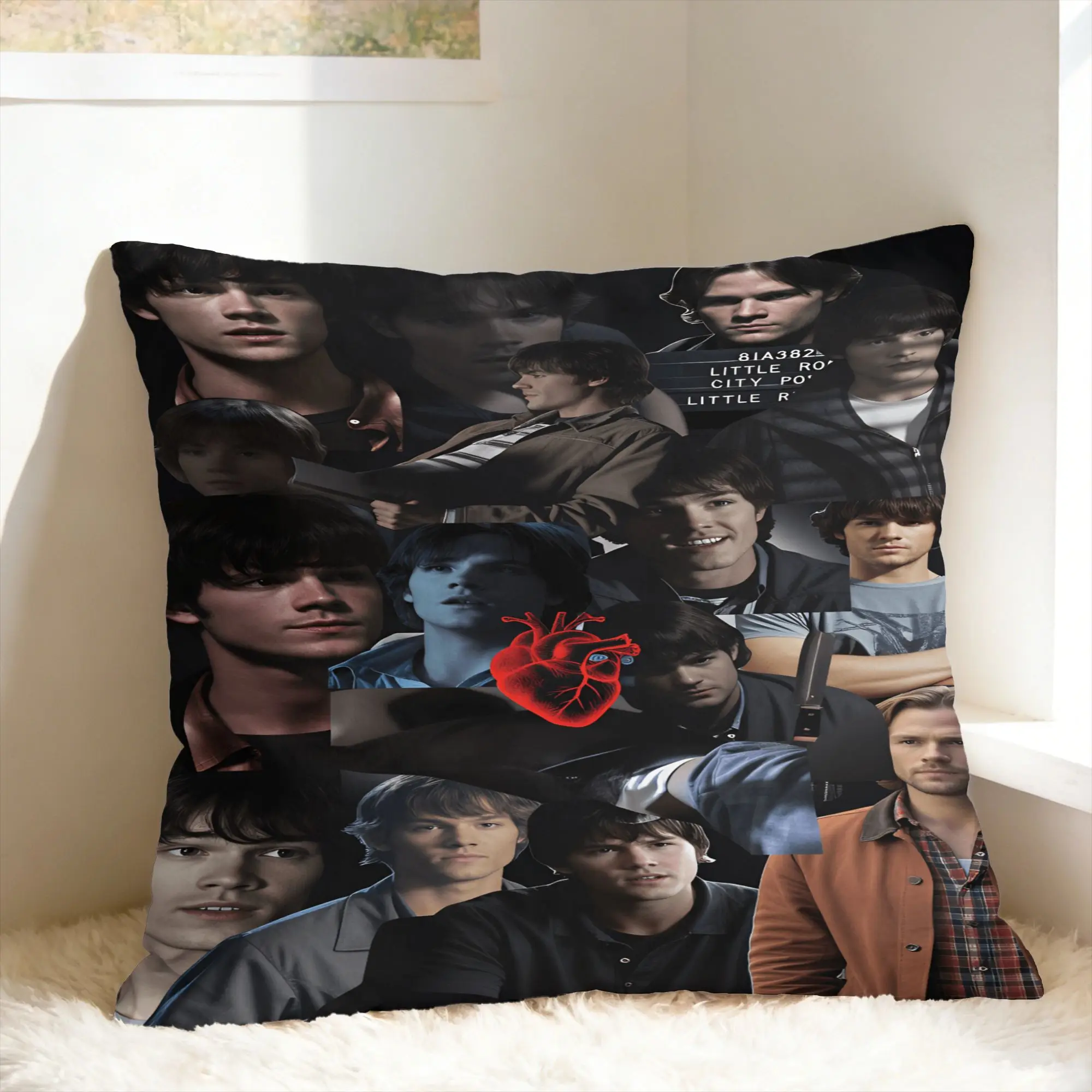 Sam Winchester Supernatural Pillow Case  Kawaii Pillow Cover Custom Pillowcases For Sofa Home Decor