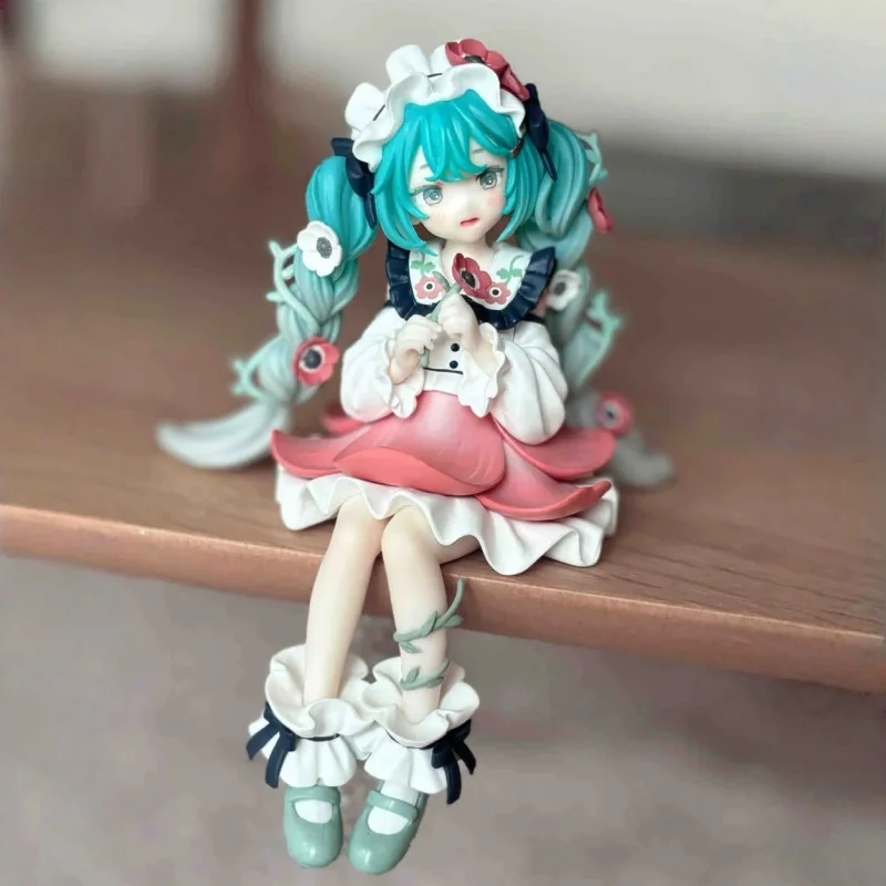 

In Stock Genuine 14cm Noodle Stopper Hatsune Miku Anemone Fairy Anime Figure Scene Pvc Decoration Collection Cute Doll Gift