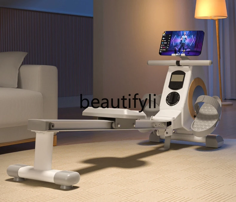 

Rowing Machine Home Fitness Equipment Indoor Magnetic Control Silent Folding Water Resistance Rowing Exercise