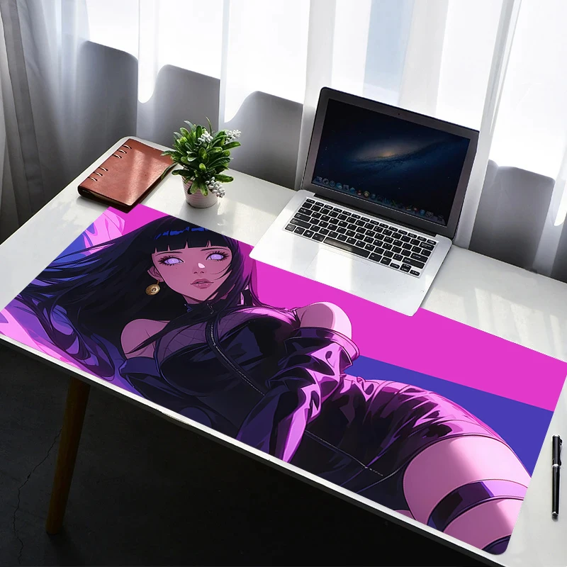 

Mouse Pad Non Slip Rubber Mousepad Laptop Gamer Cabinet Keyboard Pad Office Naruto Hyuuga Hinata Computer Gaming Desk Mouse Mat