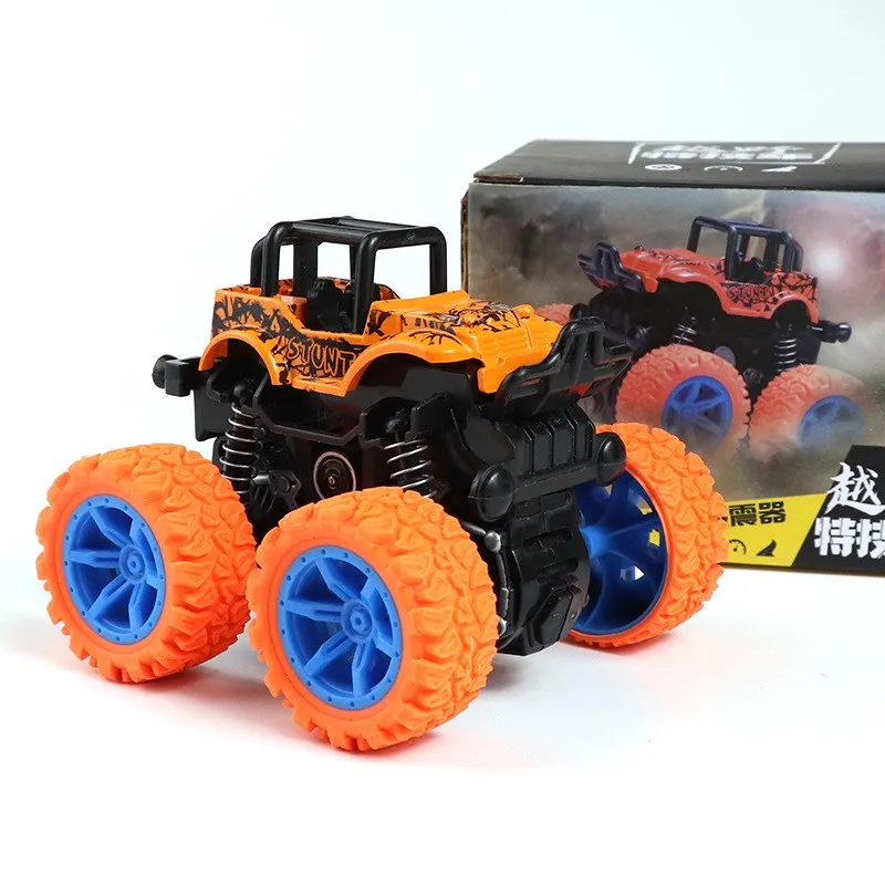 Big Wheel Monster Truck 360 gradi Flipping Car inerzia potenza di attrito SUV pressofuso giocattoli da esterno per bambini ragazzi regali di compleanno