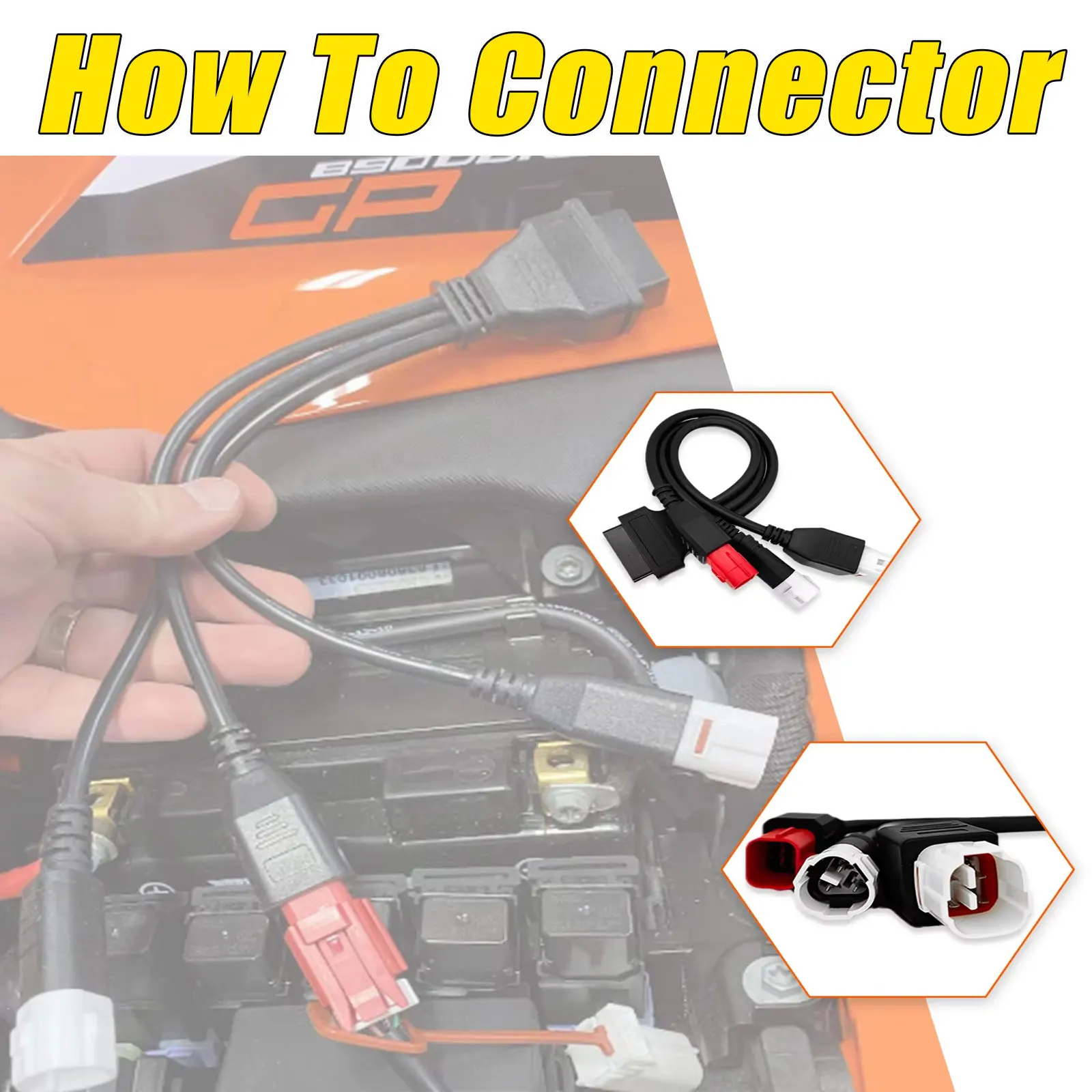 3-poliges 4-poliges OBD2-Kabel für Honda/SUZUKI/KTM Motorrad OBD2-Adapterkabel 6-polig für Yamaha Motorrad OBD2-Scanner-Anschluss – Detail 3