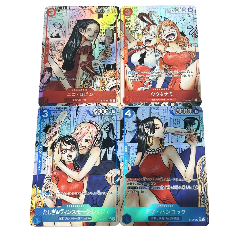 Diy Homemade Anime One Piece Hancock Nico Robin Yamato Beautiful Characters Collection Flash Card Cartoon Toys Christmas Gift