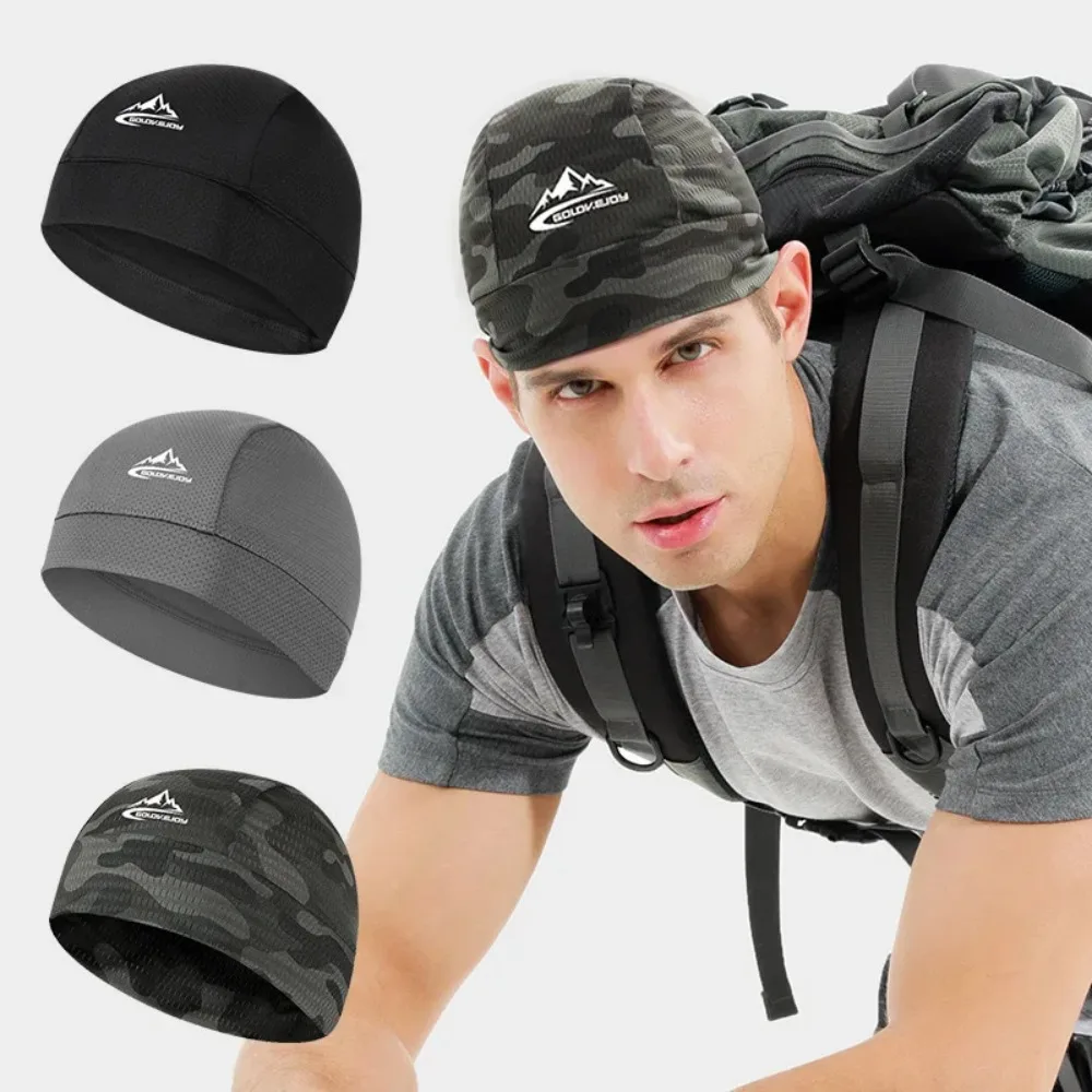 Fotografia 7: Boné de Motocicleta de Secagem Rápida Anti-UV, Touca Esportiva Refrescante, Forro de Capacete, Boné Absorvente de Suor para Ciclismo, MTB e Corrida ao Ar Livre para Homens e Mulheres