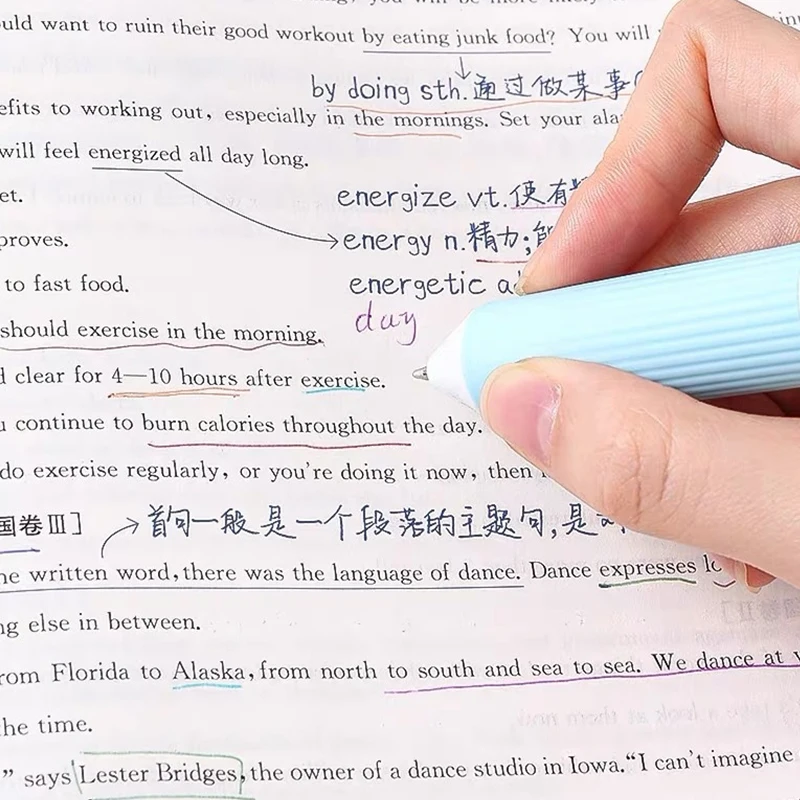 6/3/1 قطعة أقلام حبر جاف قبضة لينة الصحافة متعدد الألوان الكتابة القلم لرسم الكتابة مكتب المدرسة المورد القرطاسية #3