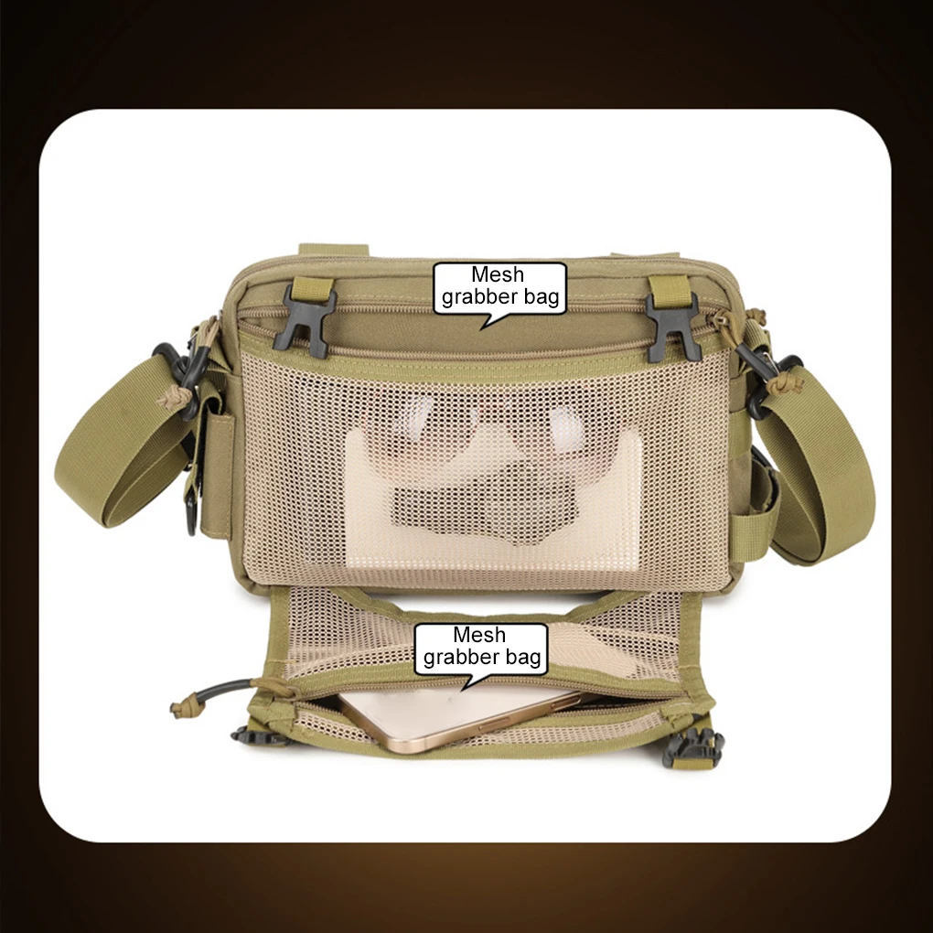 Compact Waist Bag Tacticals With Multi-storage And Large Capacity Main Warehouse Orderly Storage green