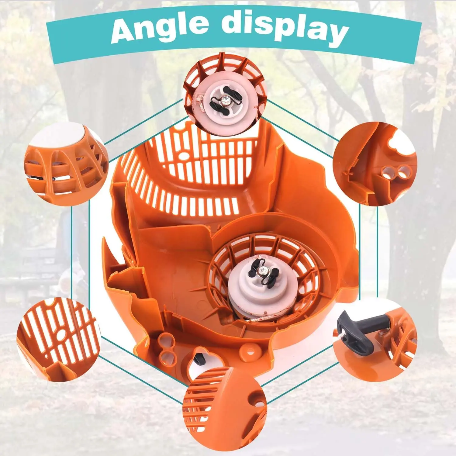 

Oil Proof Pull Starter For Stihl Bg86 Bg86c Bg56c Sh86 Sh56 Replacement 4241-080-2106 Leaf Blower Oil Proof Pull Starter Rewind