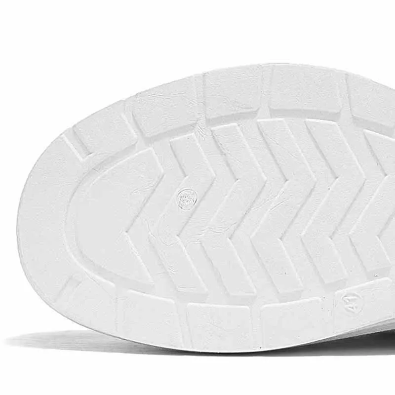 Oulylan Leather Work Attire Outdoor Men Casual Sports Board Shoes British Style Walking Fashion Boots Lightweight Breathable