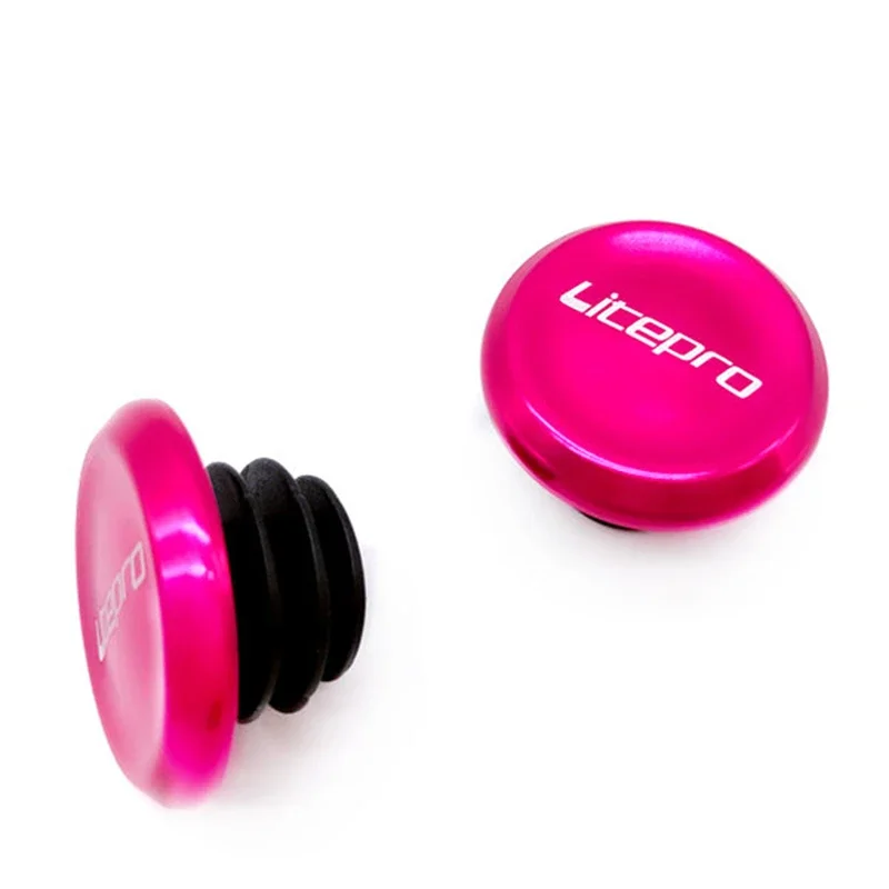 LITEPRO A Pair Plastic MTB Bike Folding Bicycle Handlebar End Cap Lightweight Bar Plug