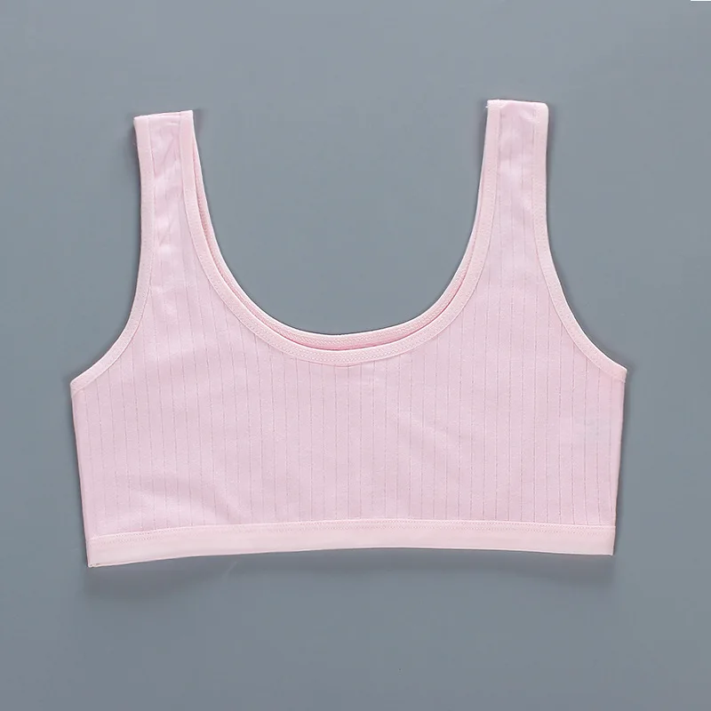 New Girls Bra Set Cotton Vest Student Sling Summer Tube Top Developmental Child Girl Wrap Corset 8-16Y  Sports Bra Set